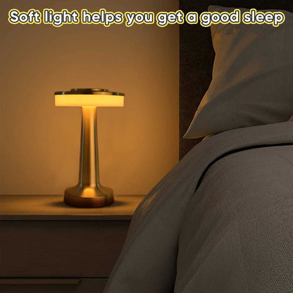 Touch Portable Cordless Desk Lamp; Table Lamp with Touch Sensor; Built-in USB Battery Port; Bedroom Bedside Light; Bar Mood Light; Dining Table - luxuryhomedecoridea.com