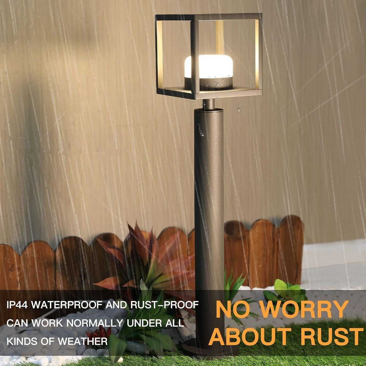 Outdoor Pathway Light LED Bollard Waterproof Garden Landscape Lighting Floor Lamp for Walkway 36516 - luxuryhomedecoridea.com