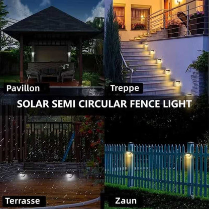 12/6 Solar fence lights, solar platform lights, solar wall lights, rechargeable solar cells, suitable for front porches, security lights, wall installation, terraces, fences, garages, decoration - luxuryhomedecoridea.com
