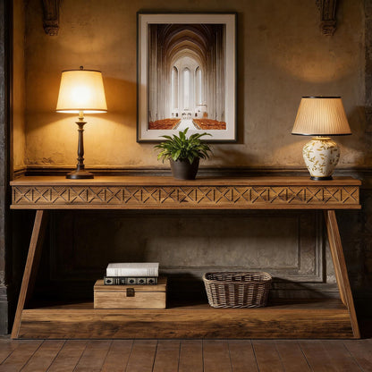 Sofa Table, Farmhouse Console Table Entryway Table with Storage - luxuryhomedecoridea.com