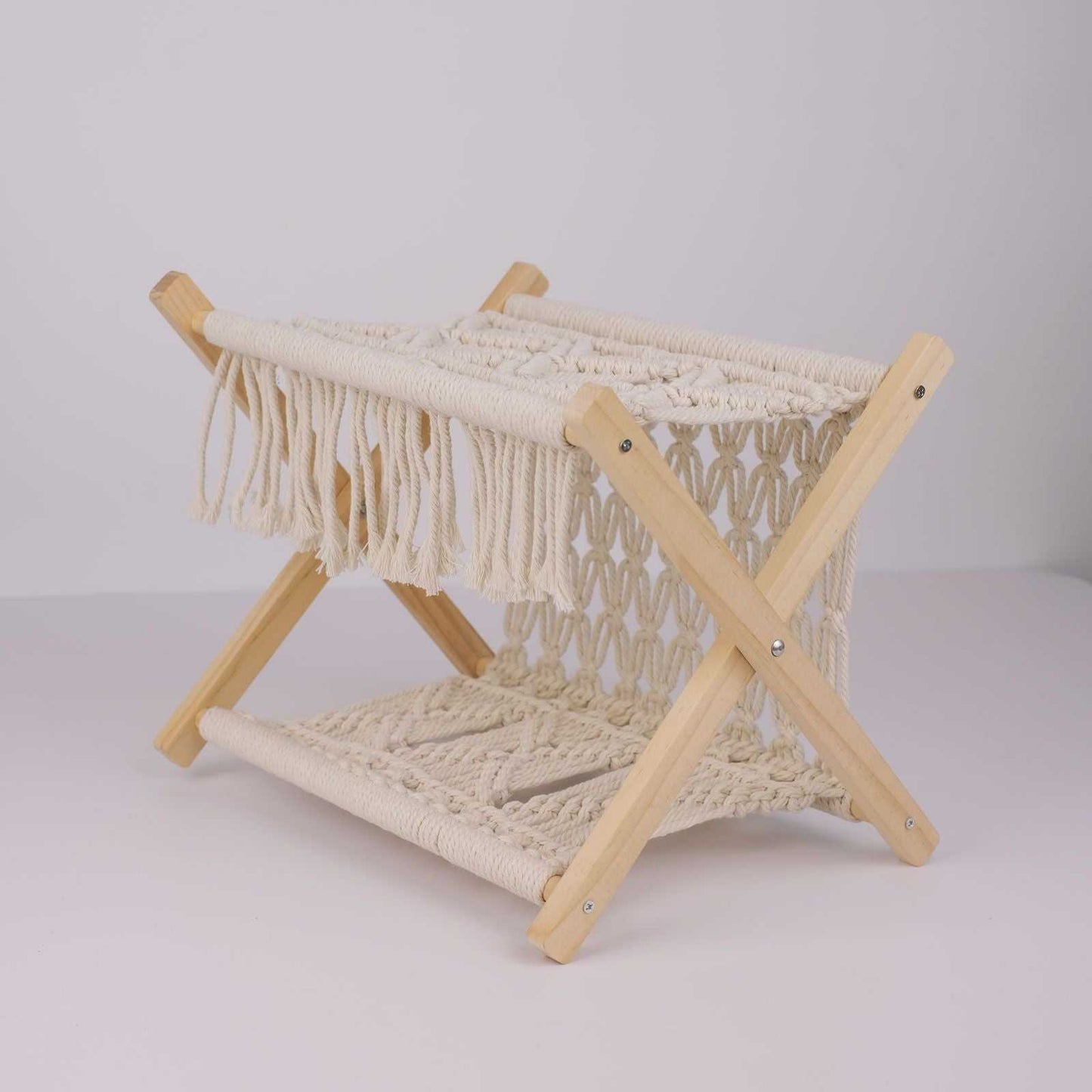 Xemussa 1pc Newspaper Baskets, Magazine Rack, Cotton Rope Woven Magazine Holder, Standing Boho Basket, Book Basket for Newspapers, Magazines, Books, Living Room, Bathroom, Office - luxuryhomedecoridea.com