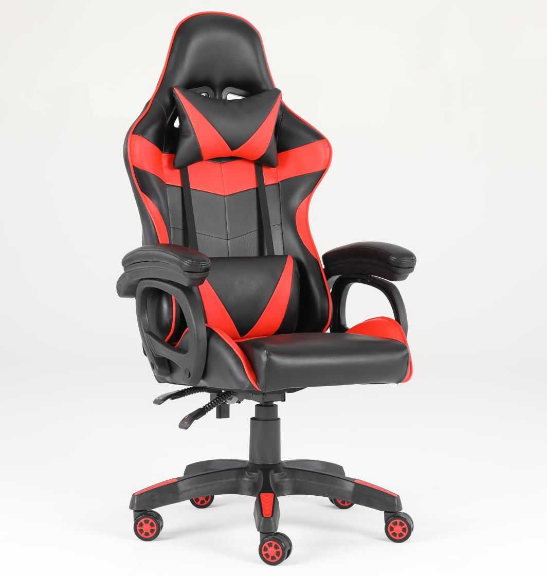 Luxury Home Furniture Ergonomic Recliner PU Leather Racing Gaming Chair In Nylon Racing Base - luxuryhomedecoridea.com
