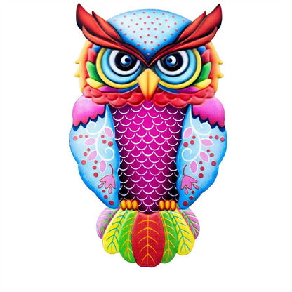 1pc Metal Owl Wall Decor, Outside Garden Decoration, Yard Art Outdoor Patio Fence Lawn Ornament, Home Decor, Room Decor, Party Supplies, Birthday Gift, Holiday Decor - luxuryhomedecoridea.com