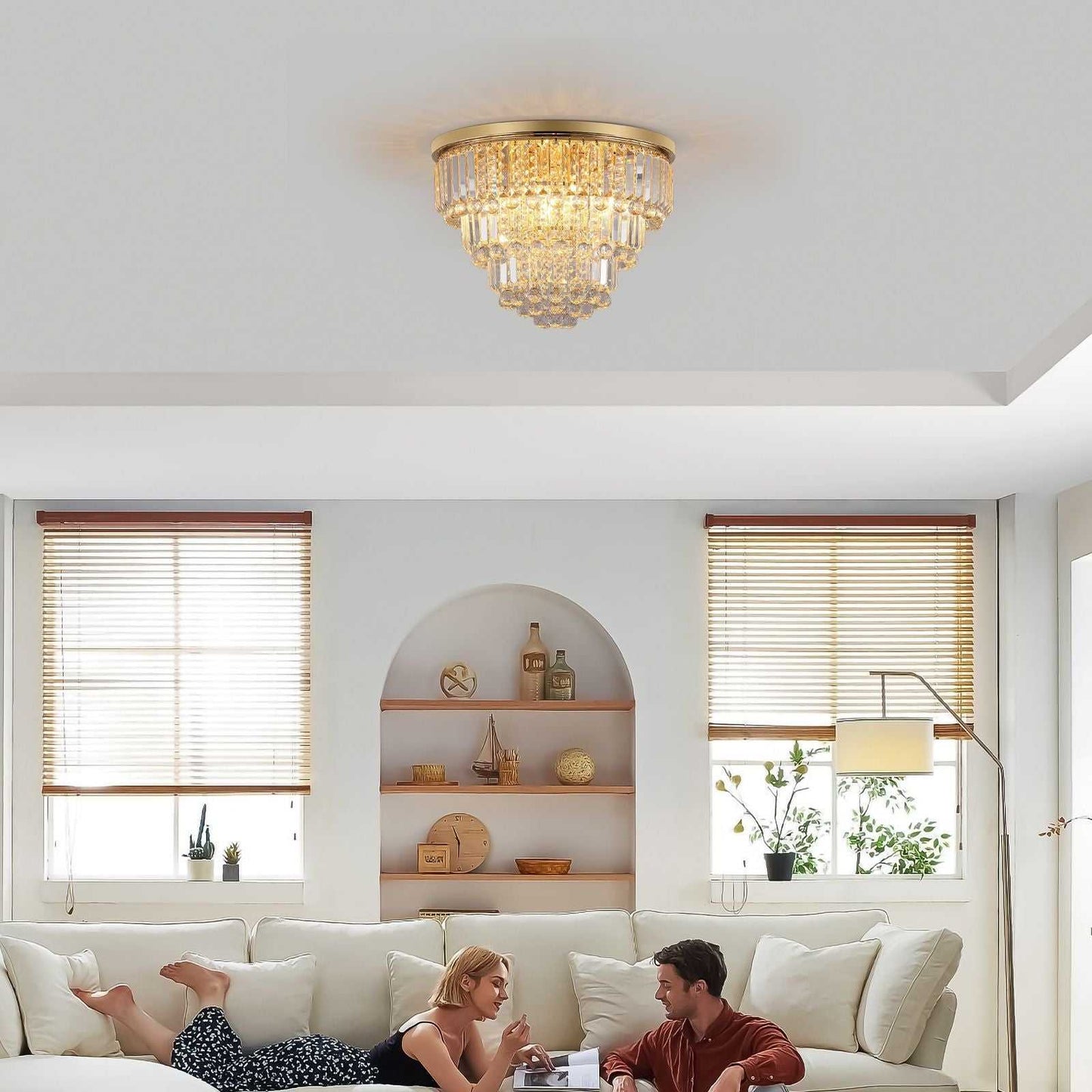 (Same as W1340110372/L5009) Gold luxury modern style crystal lights,large ceiling chandeliers,dining room,living room,bedroom (Bulb Not Included) - luxuryhomedecoridea.com
