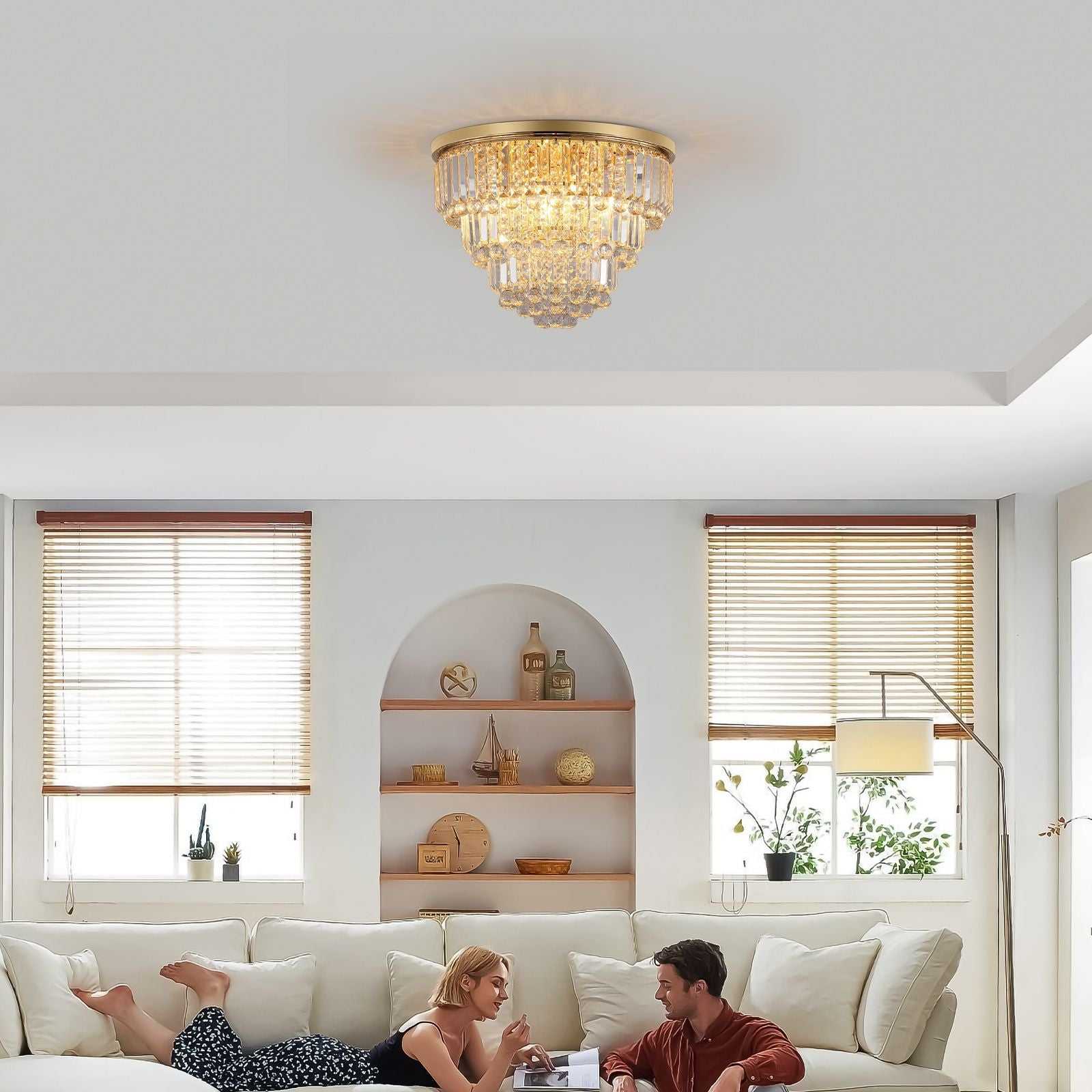 (Same as W1340110372/L5009) Gold luxury modern style crystal lights,large ceiling chandeliers,dining room,living room,bedroom (Bulb Not Included) - luxuryhomedecoridea.com