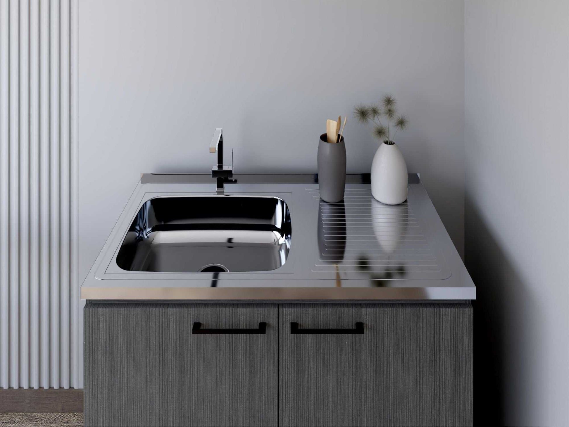 Utility Sink Cabinet Burwood, Kitchen, Smokey Oak - luxuryhomedecoridea.com