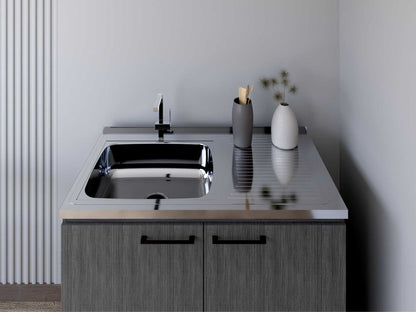 Utility Sink Cabinet Burwood, Kitchen, Smokey Oak - luxuryhomedecoridea.com