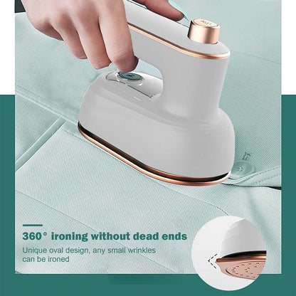 Professional Mini Steam Iron Handheld Portable Garment Steamer Dry Wet Double Clothes Fabric Ironing Machine for Home and Travel; with Ironing Board Pad - luxuryhomedecoridea.com