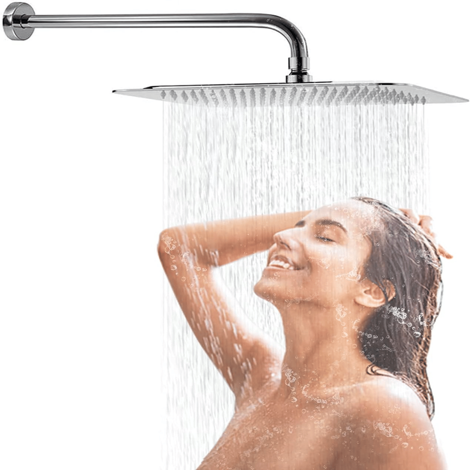Stainless Steel High Pressure Shower Head Waterfall Full Body Coverage Waterfall Shower Head - luxuryhomedecoridea.com