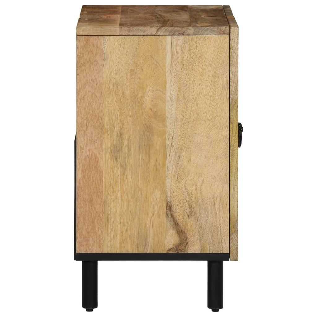 2 Piece Bathroom Furniture Set Solid Wood Mango - luxuryhomedecoridea.com