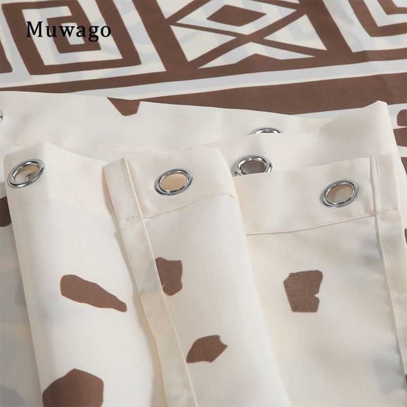 Muwago Shower Curtain With Giraffe Pattern Blackout Waterproof And Mildew Resistant Bathing Cover Aesthetic Bathroom Accessories - luxuryhomedecoridea.com