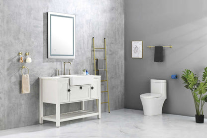 36*28 LED Mirror for Bathroom with Lights; Dimmable; Anti-Fog; Lighted Bathroom Mirror with Smart Touch Button; Memory Function - luxuryhomedecoridea.com