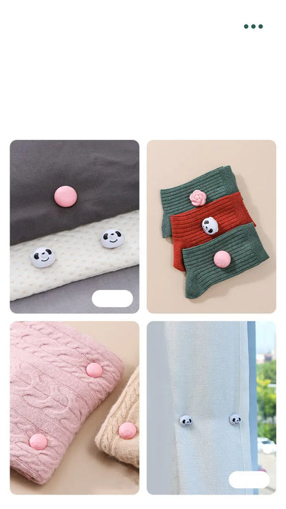 8pcs Cute Panda Non-Slip Duvet Cover Clips