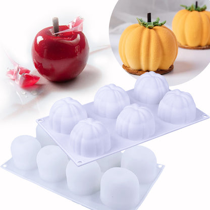 Silicone Fruit-Shaped Molds for Halloween Candles & Cakes