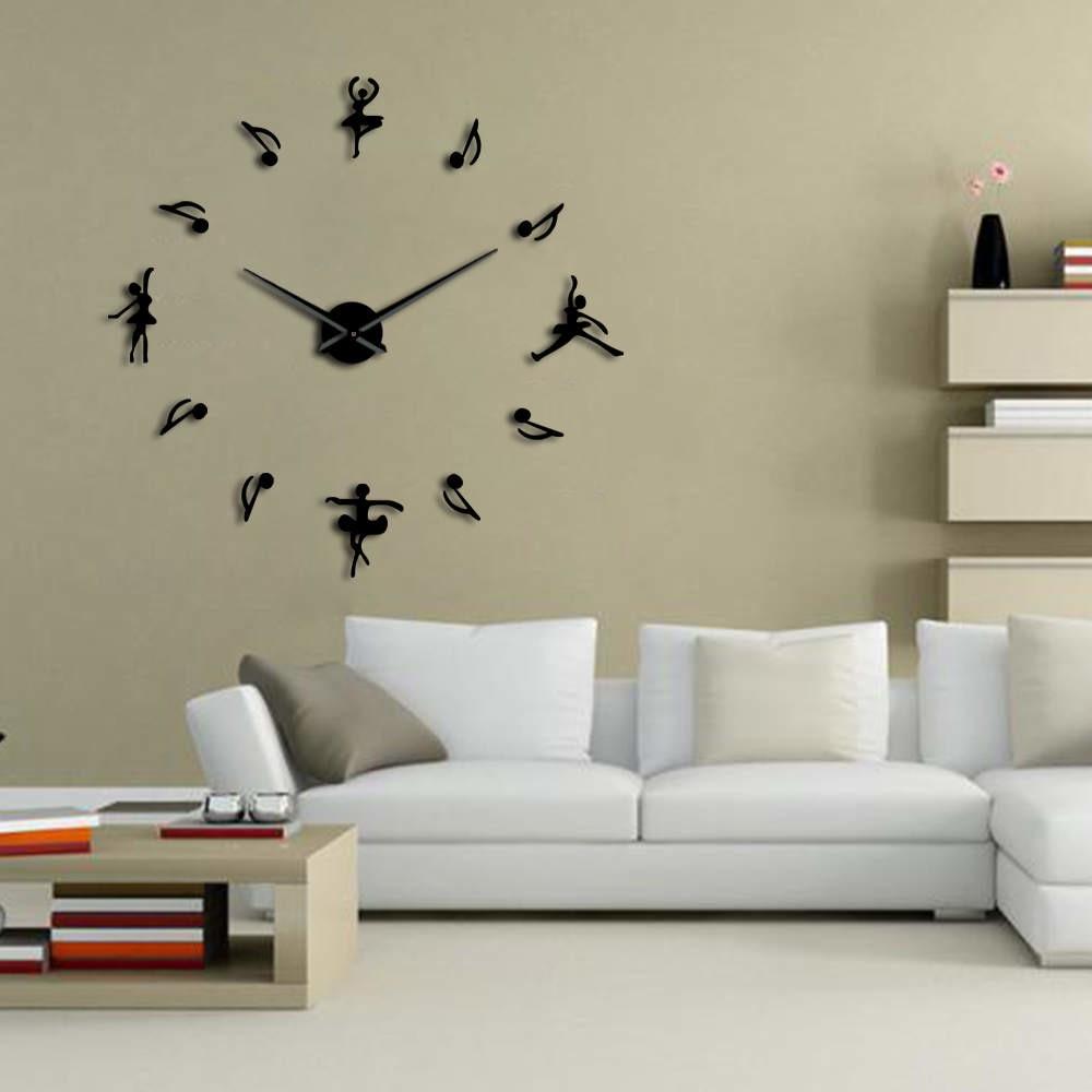 Ballet and Musical Note Wall Clock