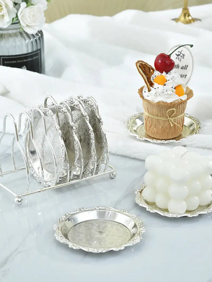 European Style Iron Snack Dish - Vintage Luxury Tray