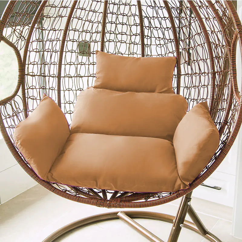 Large Solid Color Rattan Chair Cushion