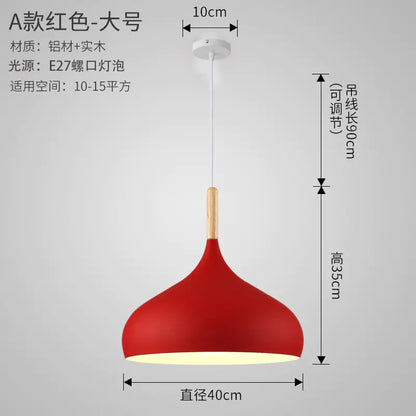 Nordic Style Vintage Restaurant Pendant Light Fixture