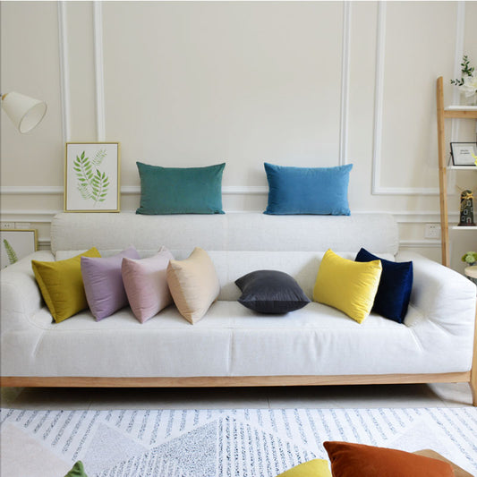 Velvet Throw Pillow for Sofa Decor