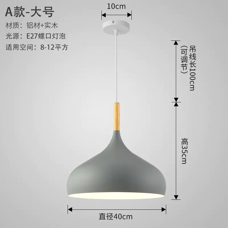 Nordic Style Vintage Restaurant Pendant Light Fixture