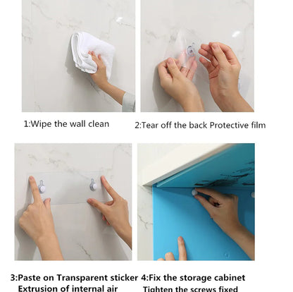 Hidden Bathroom Storage Cabinet with Waterproof Design