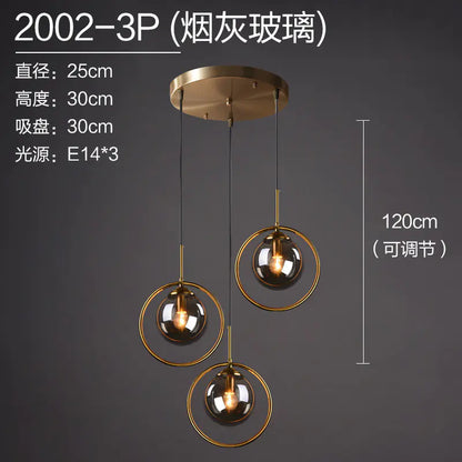 Nordic Modern Minimalist Glass Pendant Light