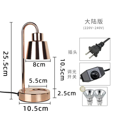 Mini Retro Aroma Wax Melter Lamp with Romantic Design