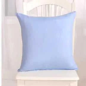 Solid Color Plush Pillow Covers for Sofa and Office
