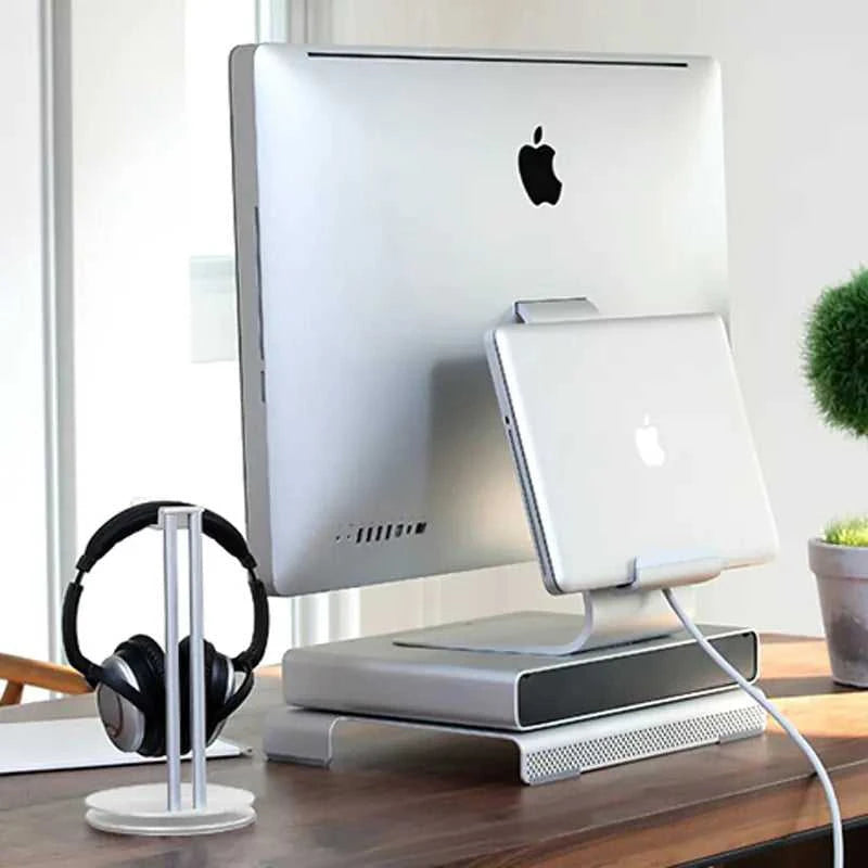 Metal Dual-Layer Headphone Stand for Storage and Display - luxuryhomedecoridea.com