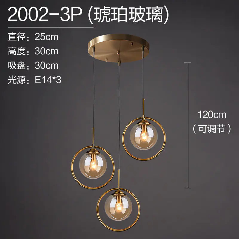 Nordic Modern Minimalist Glass Pendant Light