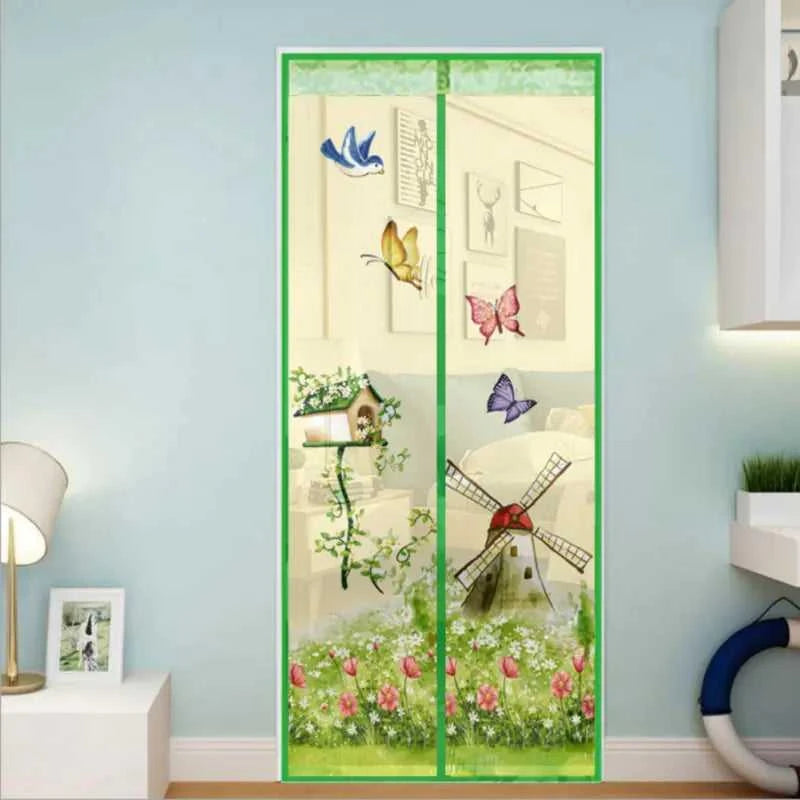 Mosquito and Fly Screen Door Curtain with Magnetic Closure - luxuryhomedecoridea.com
