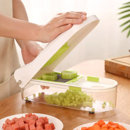 Multi-Functional Vegetable Cutter with Onion Dicer