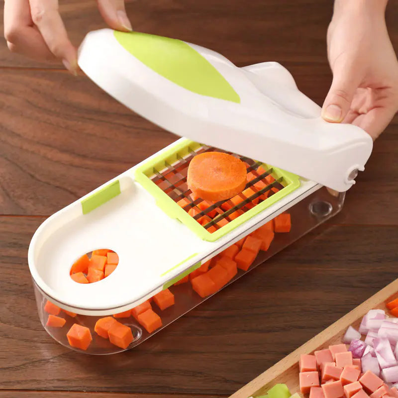 Multi-Functional Vegetable Cutter with Onion Dicer