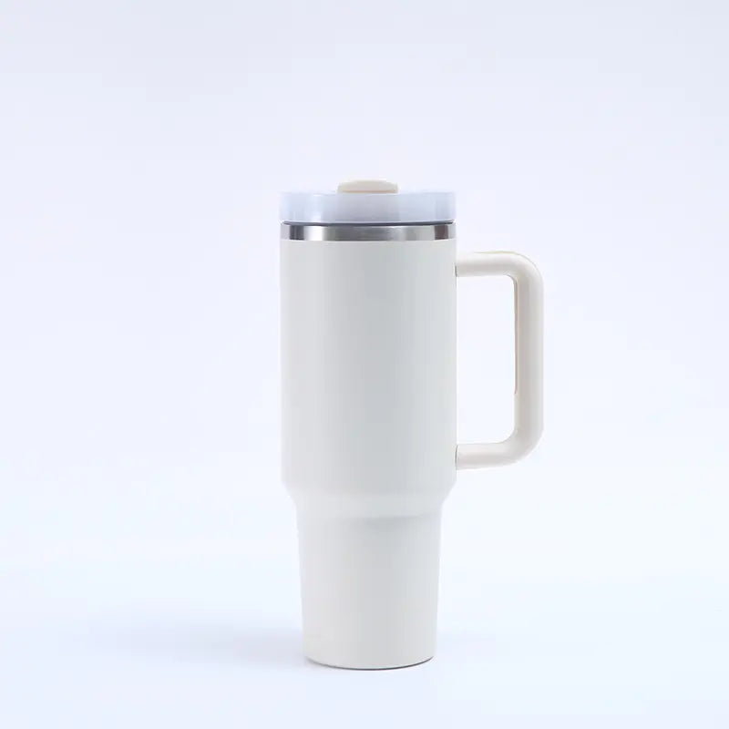 1200ML Insulated Travel Mug with Handle and Straw