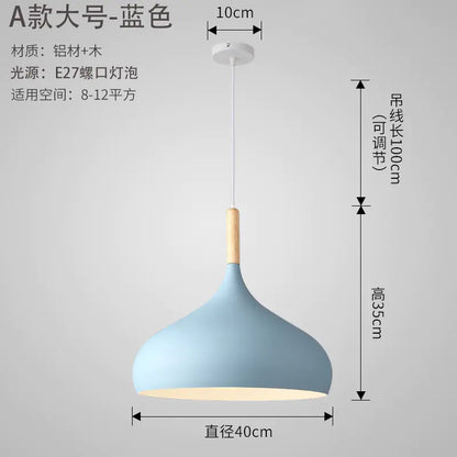 Nordic Style Vintage Restaurant Pendant Light Fixture