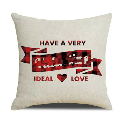 Valentine's Day Red Pillowcase Cushion Cover