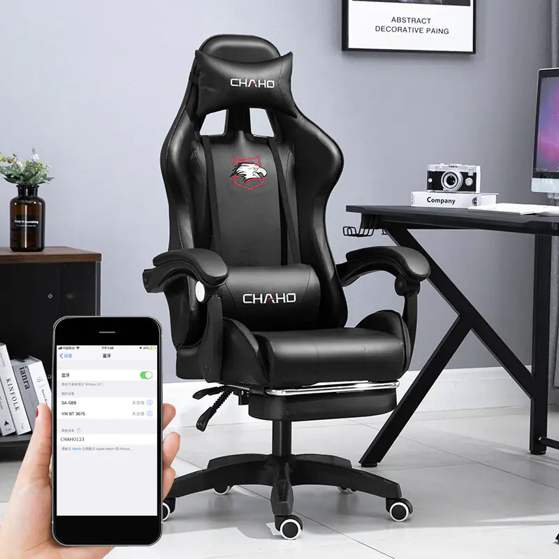 Ergonomic Gaming Office Chair with Adjustable Recline