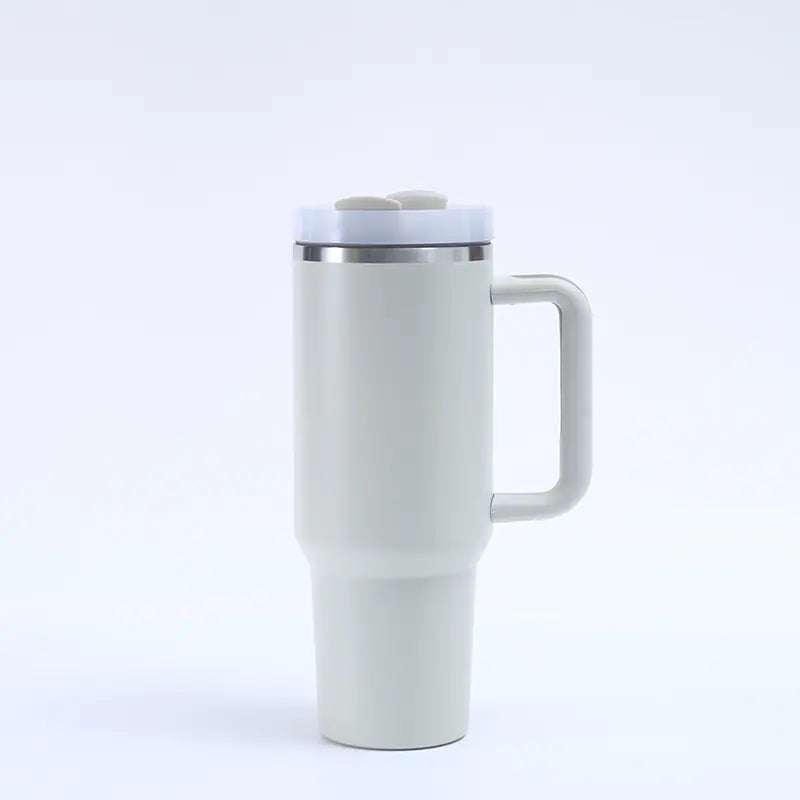 1200ML Insulated Travel Mug with Handle and Straw