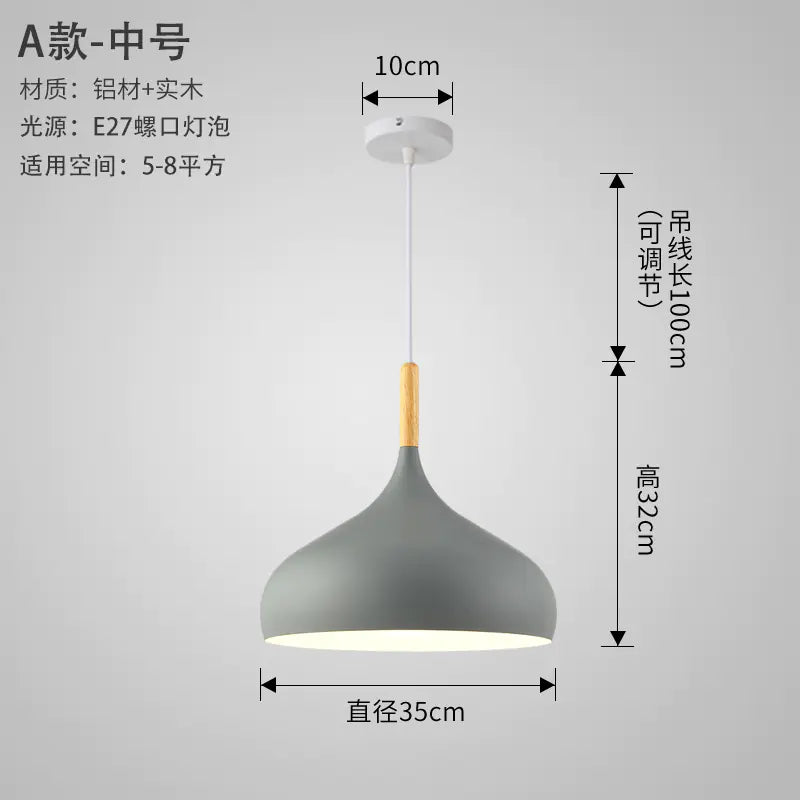 Nordic Style Vintage Restaurant Pendant Light Fixture