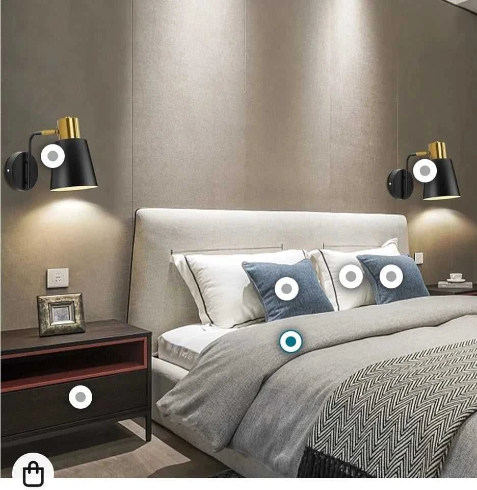 Vintage Wall Sconces, 2 Pack Industrial Wall Light Fixture with E26 Base, Metal Rustic Wall Sconce Lighting, Antique 360 Degree Adjustable Black Wall Lamp for Bedroom Living Room Kitchen Aisle (Black - luxuryhomedecoridea.com