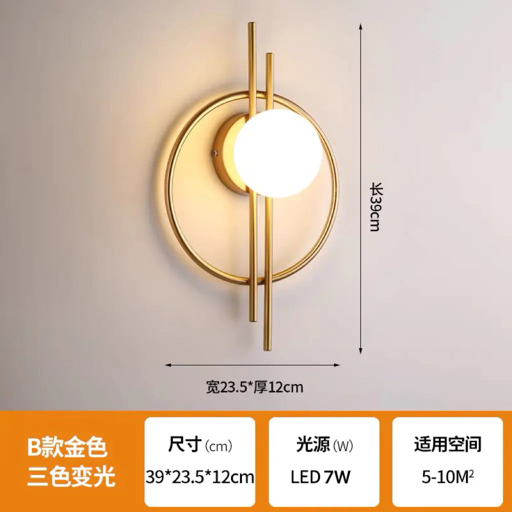 Modern LED Minimalist Wall Light for Living Room