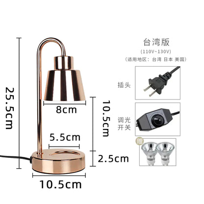 Mini Retro Aroma Wax Melter Lamp with Romantic Design