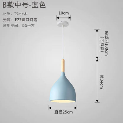 Nordic Style Vintage Restaurant Pendant Light Fixture