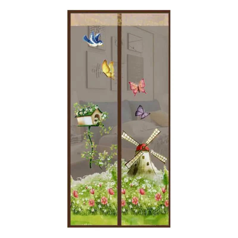 Mosquito and Fly Screen Door Curtain with Magnetic Closure - luxuryhomedecoridea.com
