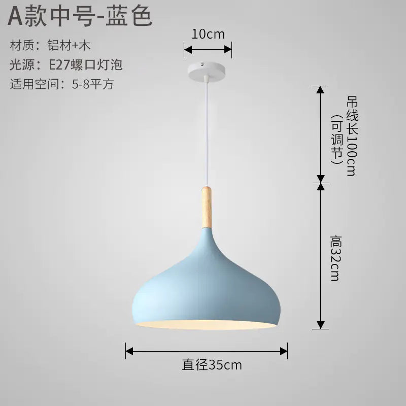 Nordic Style Vintage Restaurant Pendant Light Fixture