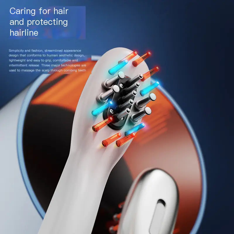Electric Scalp Massager Comb with RF Hair Therapy