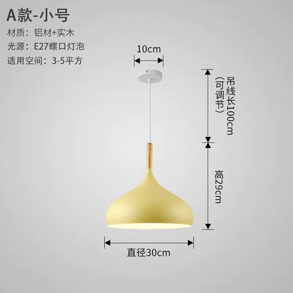 Nordic Style Vintage Restaurant Pendant Light Fixture