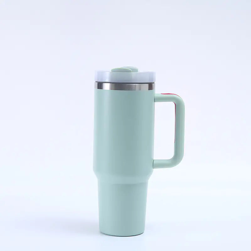 1200ML Insulated Travel Mug with Handle and Straw