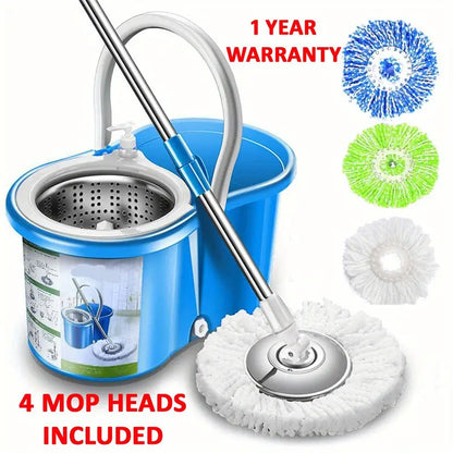 360° Rotating Microfiber Spin Mop Replacement Head