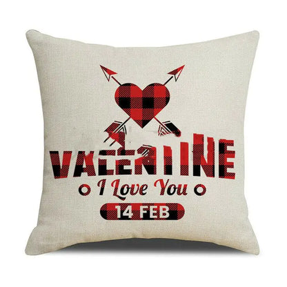 Valentine's Day Red Pillowcase Cushion Cover